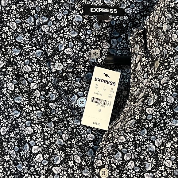 Express Button up Blouse Floral Cottage Core - Picture 2 of 2